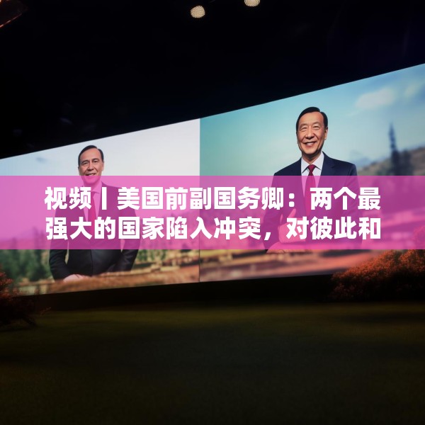 视频丨美国前副国务卿：两个最强大的国家陷入冲突，对彼此和世界都无益处，中美两国合作需以信任为根基