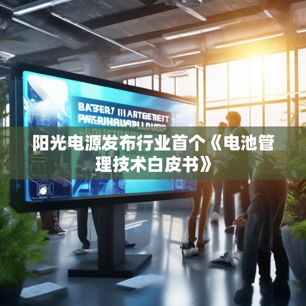 阳光电源发布行业首个《电池管理技术白皮书》