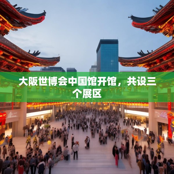 大阪世博会中国馆开馆，共设三个展区
