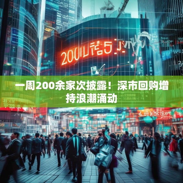 一周200余家次披露！深市回购增持浪潮涌动