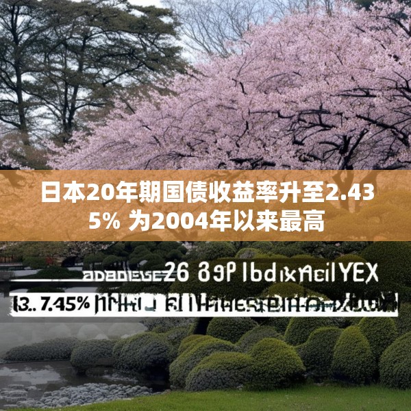 日本20年期国债收益率升至2.435% 为2004年以来最高
