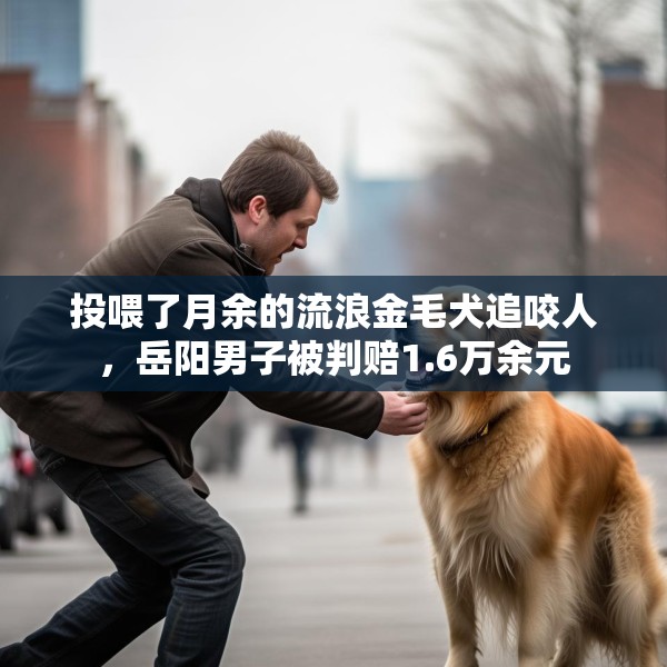 投喂了月余的流浪金毛犬追咬人，岳阳男子被判赔1.6万余元