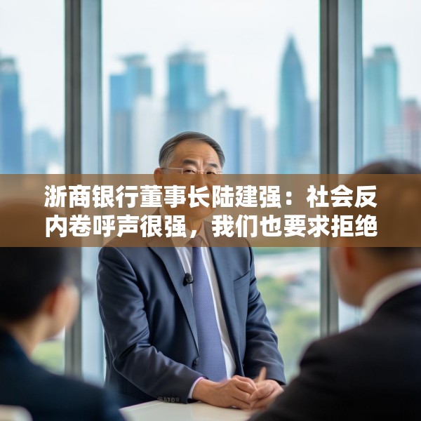 浙商银行董事长陆建强：社会反内卷呼声很强，我们也要求拒绝无效加班