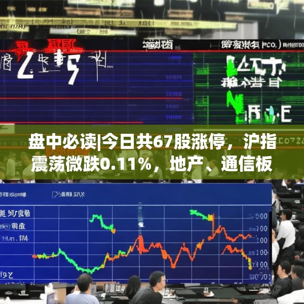 盘中必读|今日共67股涨停，沪指震荡微跌0.11%，地产、通信板块走高
