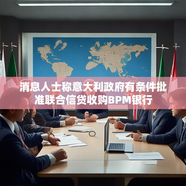 消息人士称意大利政府有条件批准联合信贷收购BPM银行
