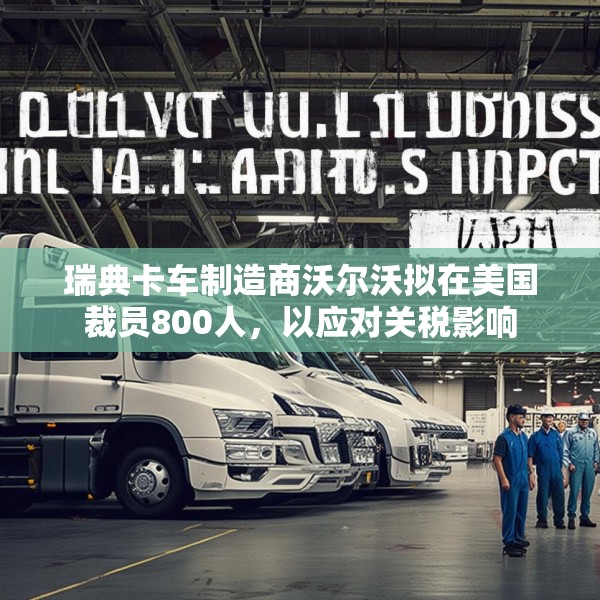 瑞典卡车制造商沃尔沃拟在美国裁员800人，以应对关税影响