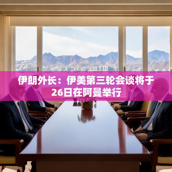 伊朗外长：伊美第三轮会谈将于26日在阿曼举行