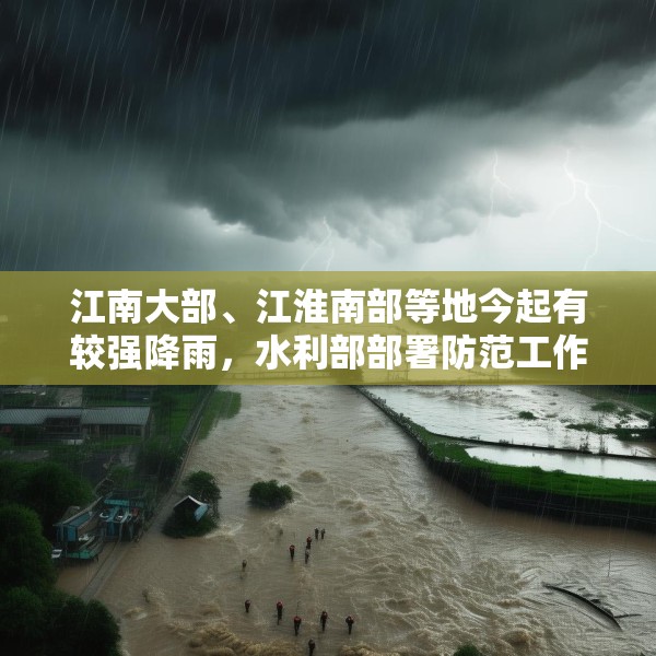 江南大部、江淮南部等地今起有较强降雨，水利部部署防范工作
