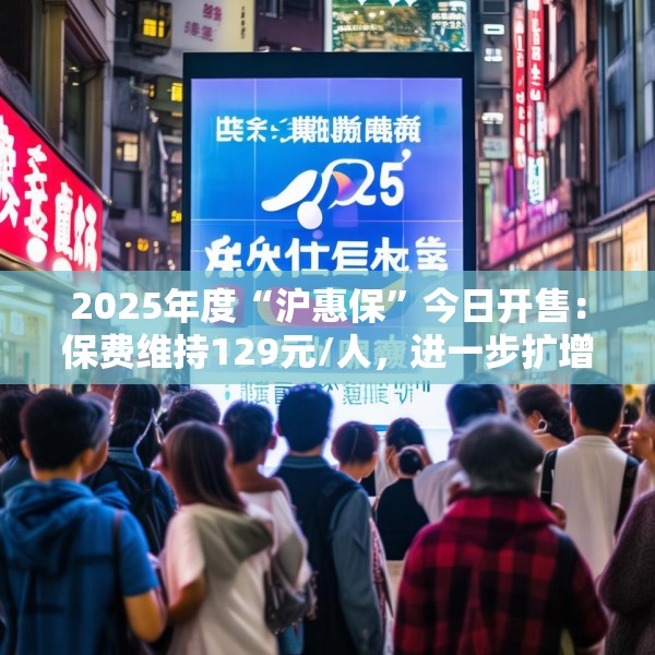 2025年度“沪惠保”今日开售：保费维持129元/人，进一步扩增国内外特药种类