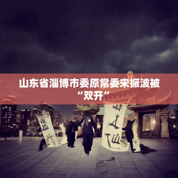 山东省淄博市委原常委宋振波被“双开”