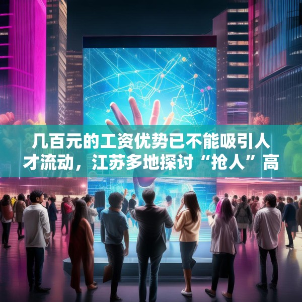 几百元的工资优势已不能吸引人才流动，江苏多地探讨“抢人”高招