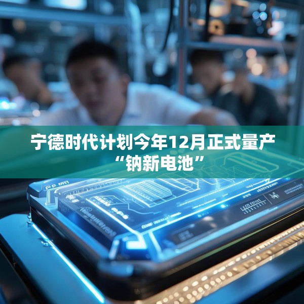 宁德时代计划今年12月正式量产“钠新电池”