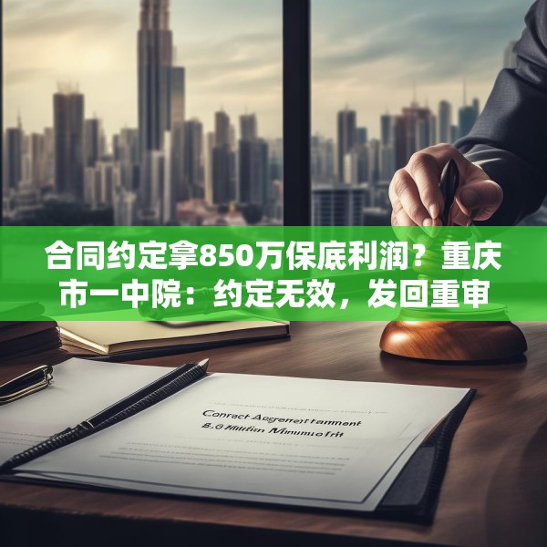 合同约定拿850万保底利润？重庆市一中院：约定无效，发回重审