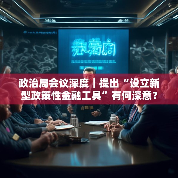 政治局会议深度｜提出“设立新型政策性金融工具”有何深意？