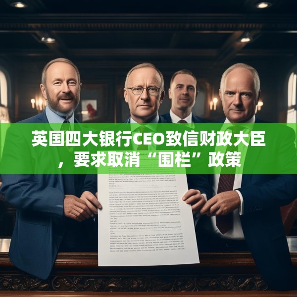 英国四大银行CEO致信财政大臣，要求取消“围栏”政策