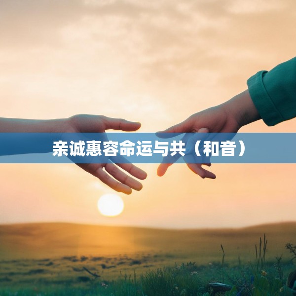 亲诚惠容命运与共（和音）