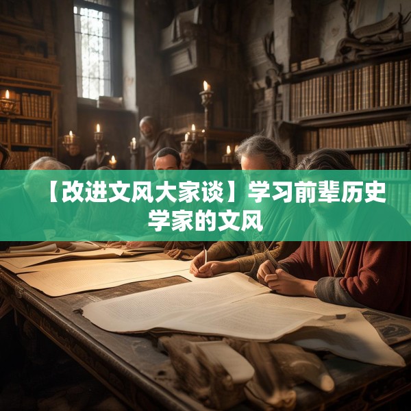 【改进文风大家谈】学习前辈历史学家的文风