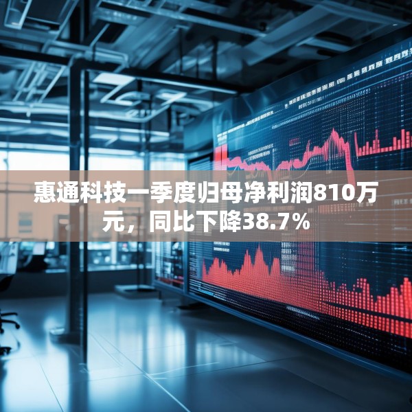 惠通科技一季度归母净利润810万元，同比下降38.7%