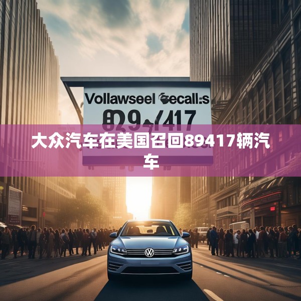 大众汽车在美国召回89417辆汽车