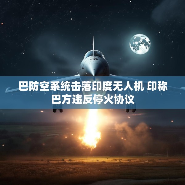 巴防空系统击落印度无人机 印称巴方违反停火协议