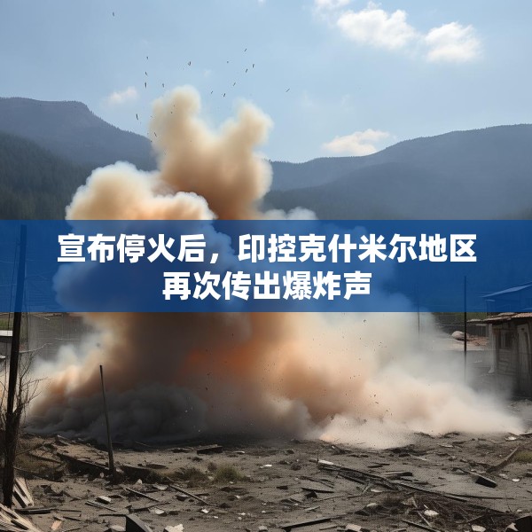 宣布停火后，印控克什米尔地区再次传出爆炸声