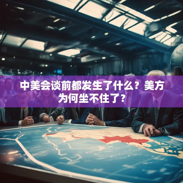 中美会谈前都发生了什么？美方为何坐不住了？