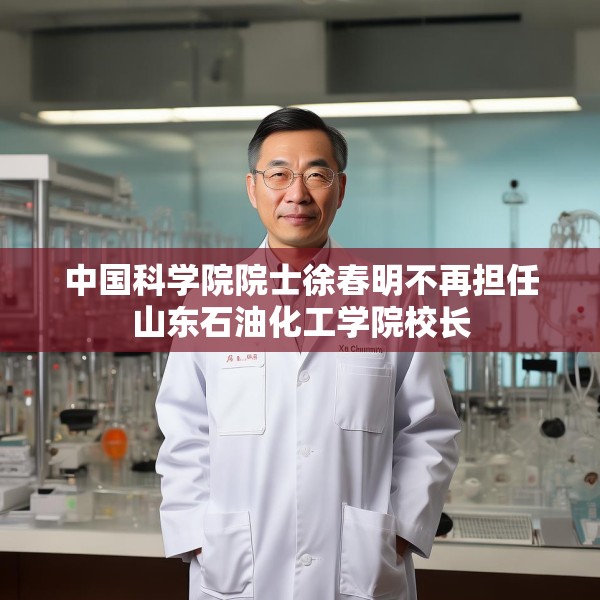 中国科学院院士徐春明不再担任山东石油化工学院校长