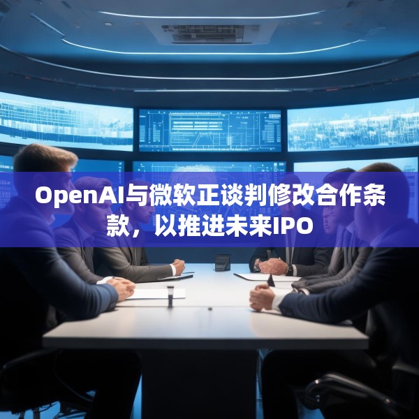 OpenAI与微软正谈判修改合作条款，以推进未来IPO