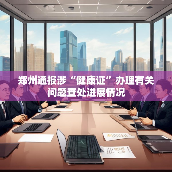 郑州通报涉“健康证”办理有关问题查处进展情况