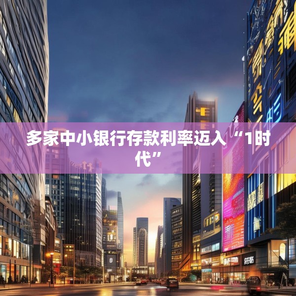 多家中小银行存款利率迈入“1时代”