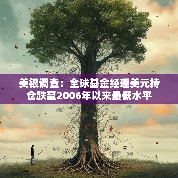 美银调查：全球基金经理美元持仓跌至2006年以来最低水平