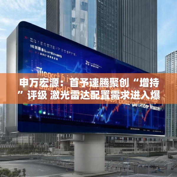 申万宏源：首予速腾聚创“增持”评级 激光雷达配置需求进入爆发期