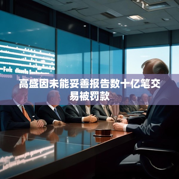 高盛因未能妥善报告数十亿笔交易被罚款