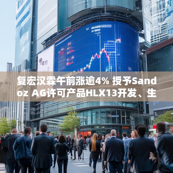 复宏汉霖午前涨逾4% 授予Sandoz AG许可产品HLX13开发、生产及商业化权利