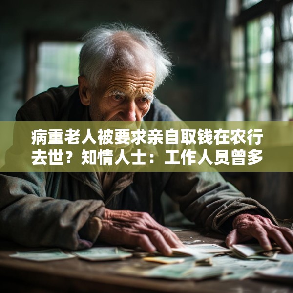 病重老人被要求亲自取钱在农行去世？知情人士：工作人员曾多次劝说家属带老人回去休息