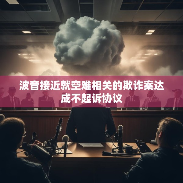 波音接近就空难相关的欺诈案达成不起诉协议