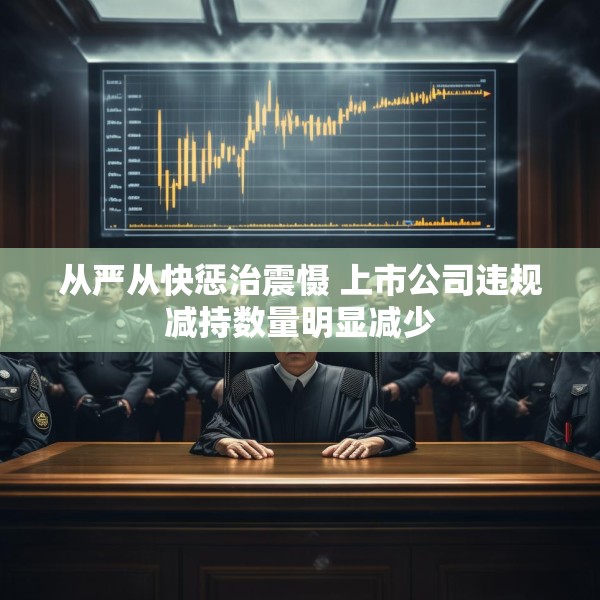 从严从快惩治震慑 上市公司违规减持数量明显减少