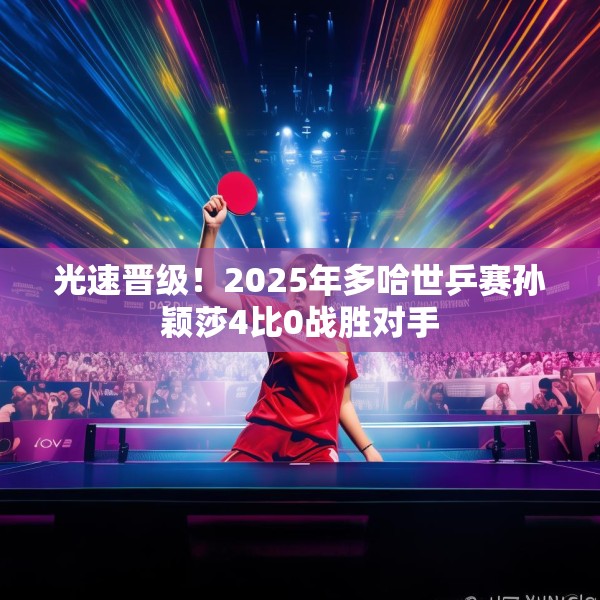 光速晋级！2025年多哈世乒赛孙颖莎4比0战胜对手