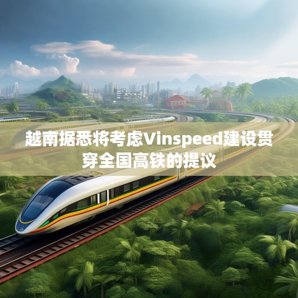 越南据悉将考虑Vinspeed建设贯穿全国高铁的提议