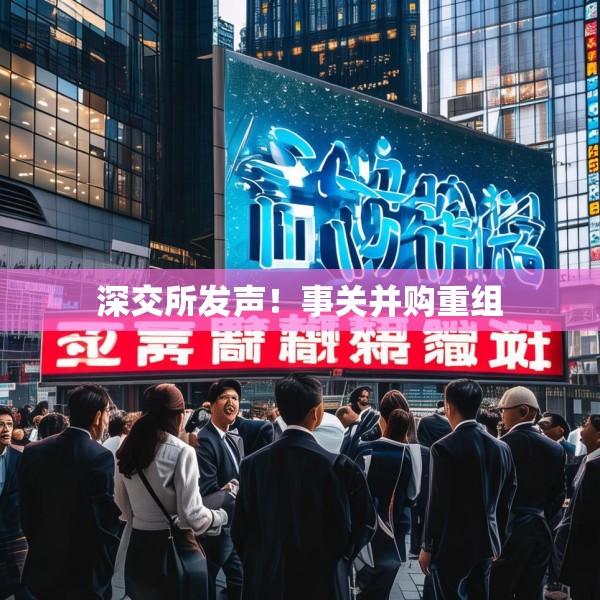 深交所发声！事关并购重组