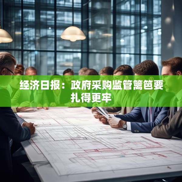 经济日报：政府采购监管篱笆要扎得更牢
