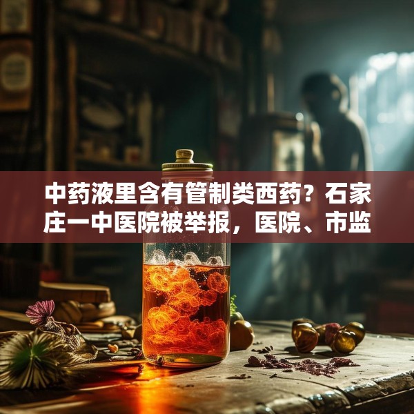 中药液里含有管制类西药？石家庄一中医院被举报，医院、市监局回应
