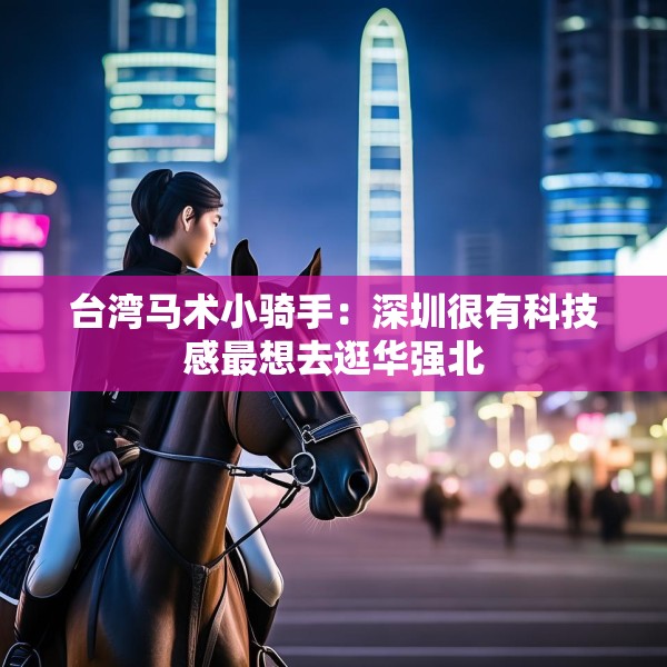 台湾马术小骑手：深圳很有科技感最想去逛华强北