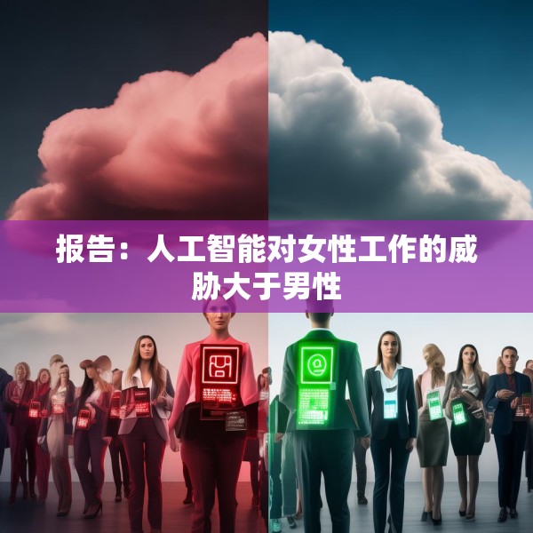 报告：人工智能对女性工作的威胁大于男性