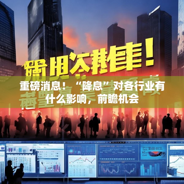 重磅消息！“降息”对各行业有什么影响，前瞻机会