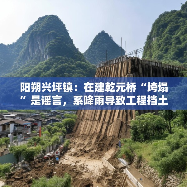 阳朔兴坪镇：在建乾元桥“垮塌”是谣言，系降雨导致工程挡土墙倾斜