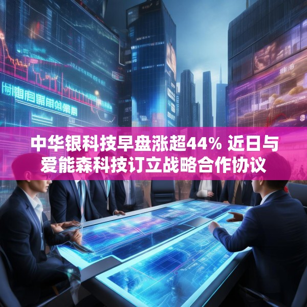 中华银科技早盘涨超44% 近日与爱能森科技订立战略合作协议