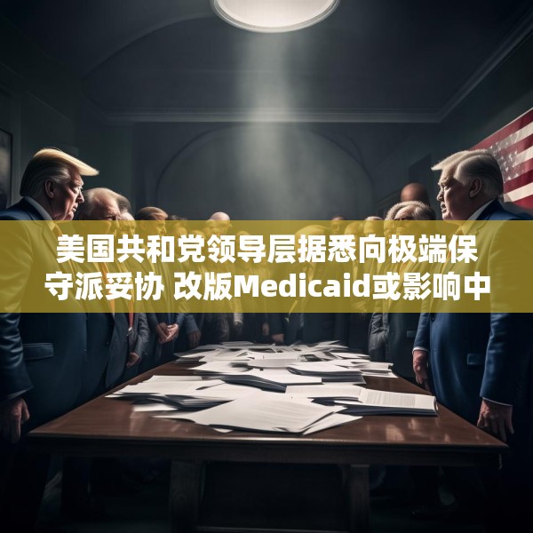 美国共和党领导层据悉向极端保守派妥协 改版Medicaid或影响中期选举选情