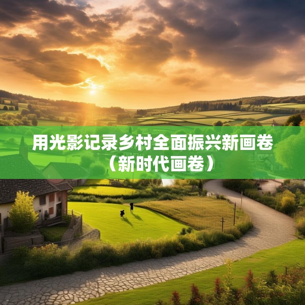 用光影记录乡村全面振兴新画卷（新时代画卷）