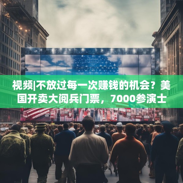 视频|不放过每一次赚钱的机会？美国开卖大阅兵门票，7000参演士兵一天只供一顿热餐